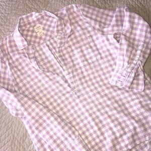 J. Crew Boyfit Plaid Top